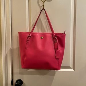 Pink Coach Tote